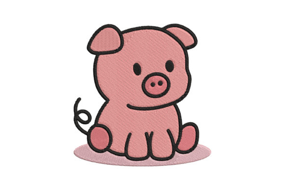 Cute Baby Pig Animal: A Seasonal Embroidery Review