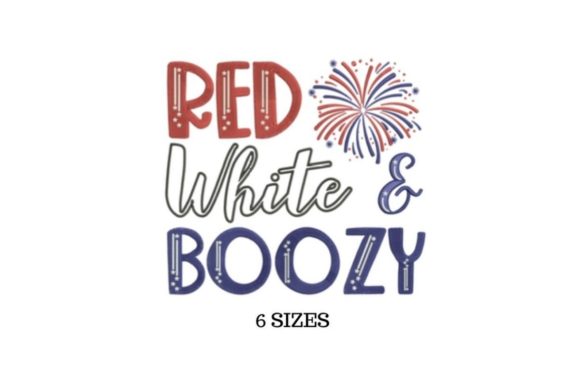 Red White and Boozy: A Holiday Embroidery Review