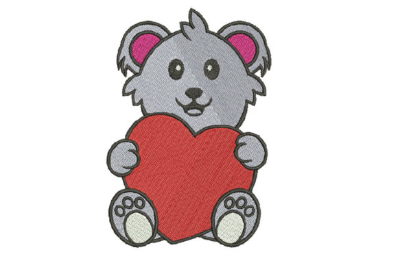 Review: Cute Koala Holding a Big Red Heart Design