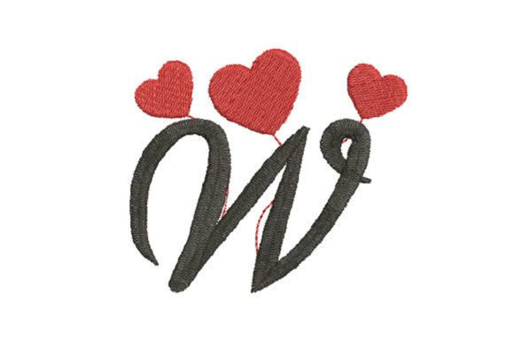 Reviewing Heart Alphabet Letter W for Gifts