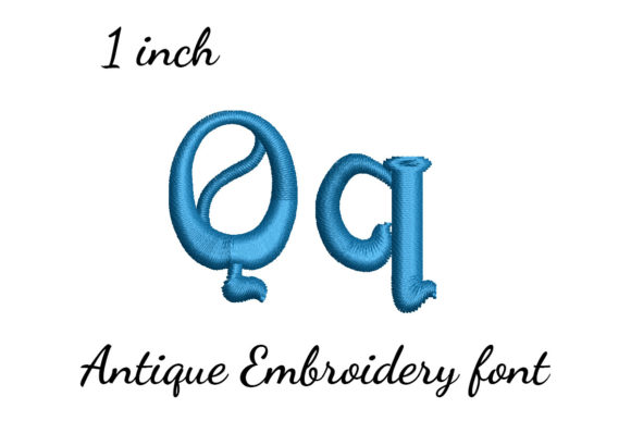 Reviewing Q Font Antique for Holiday Embroidery