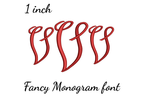 V Monogram Font Fancy Review for Embroidery