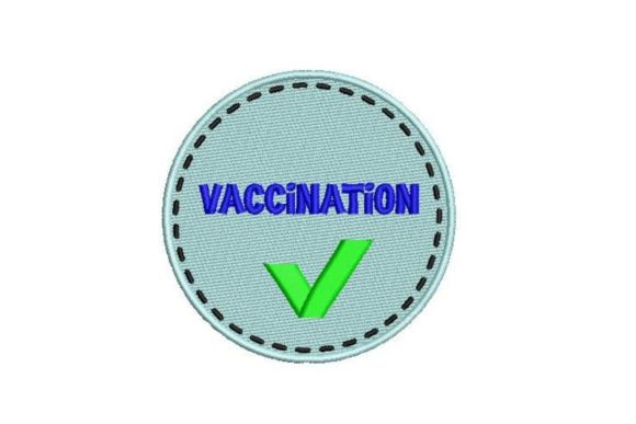 Vaccination Badge: A Professional Embroidery Design Review